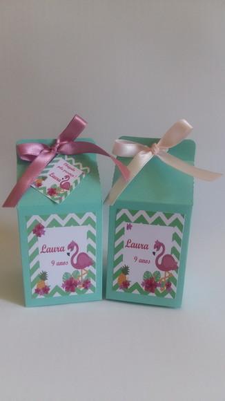 Caixa Milk Flamingos