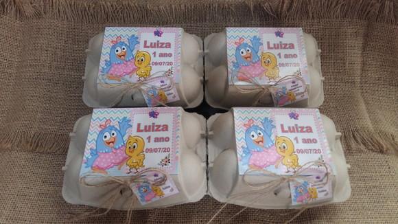 Caixas de Ovos Galinha Pintadinha Candy Color