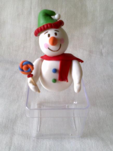 Caixinha Acrílica Decorada com Biscuit