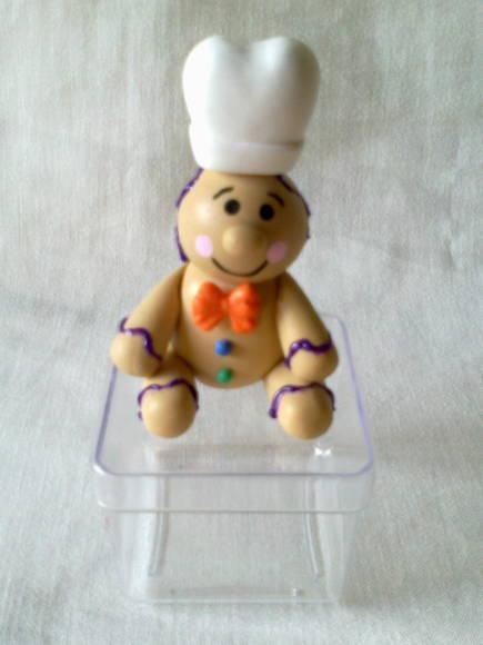 Caixinha Acrílica Decorada com Biscuit