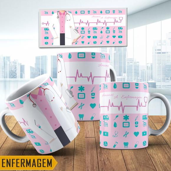 Caneca Porcelana Enfermangem