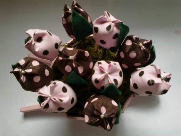 Carriola com Tulipas