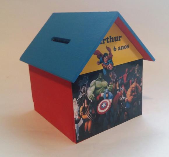 Casa Cofre em mdf G - Heróis da Marvel