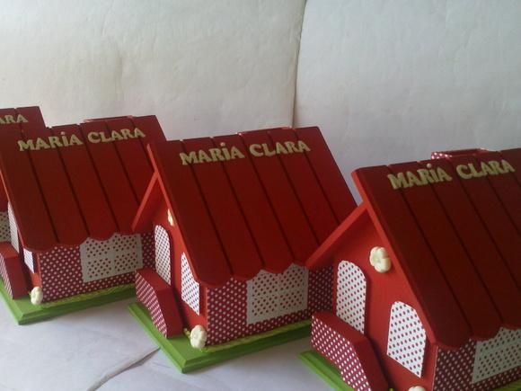 Casa Cofre Em Mdf