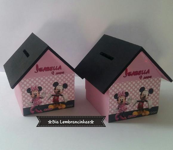 Casa Cofre Minnie Rosa Ii - Promoção