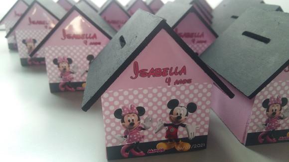 Casa Cofre Minnie Rosa Ii - Promoção