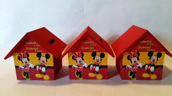 Casinha Cofre Minnie & Mickey