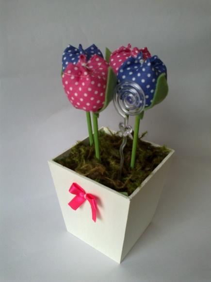 Centro de Mesa Azul e Pink