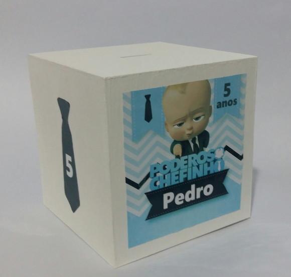 Centro de Mesa Cubo Cofre Poderoso Chefinho