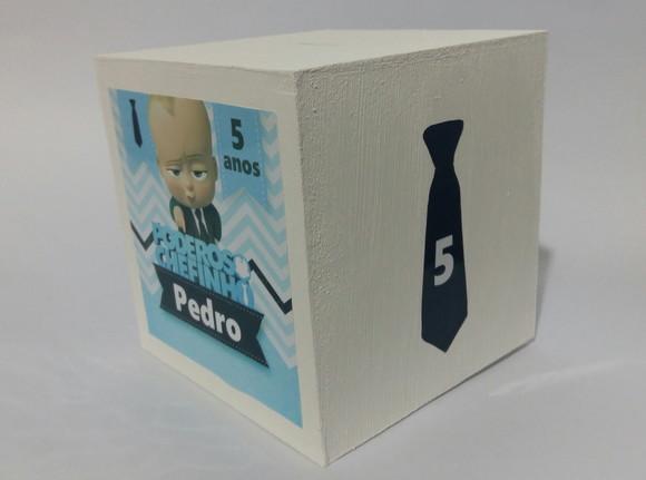 Centro de Mesa Cubo Cofre Poderoso Chefinho