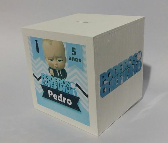 Centro de Mesa Cubo Cofre Poderoso Chefinho