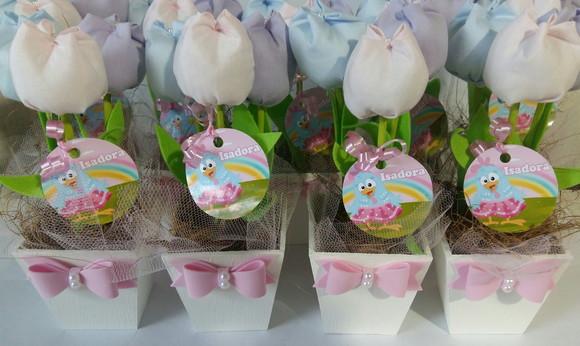 Centro de Mesa Galinha Pintadinha Candy Colors
