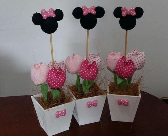 Centro de Mesa Minnie Rosa