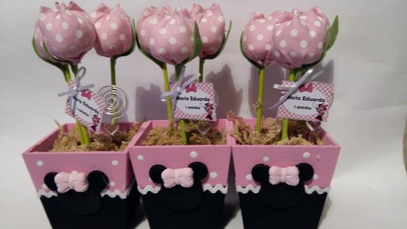 Centro de Mesa Minnie Rosa