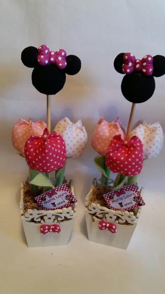 Centro de Mesa Minnie Rosa - Esgotado