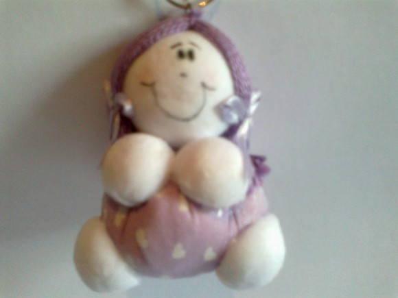 Chaveiro Bonequinha de Pano