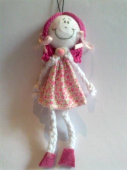 Chaveiro Bonequinha de Pano