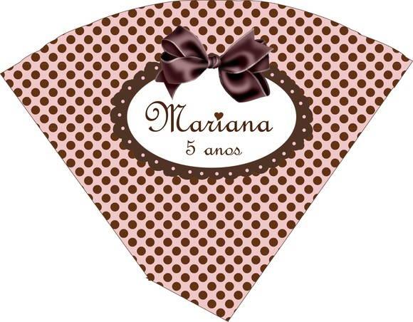 Cone Marrom e Rosa