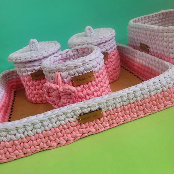 Kit Higiene Bebê em Fio de Malha - Promoção