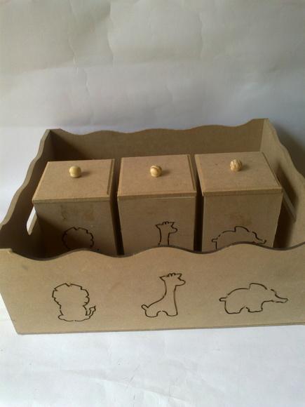 Kit Higiene em mdf crú