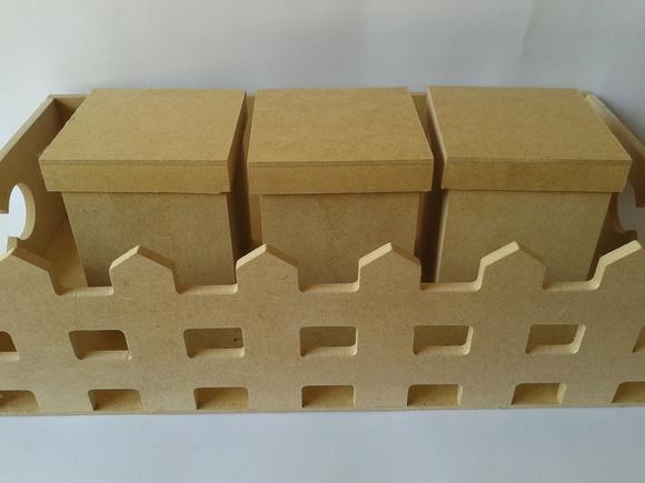 Kit Higiene em mdf crú