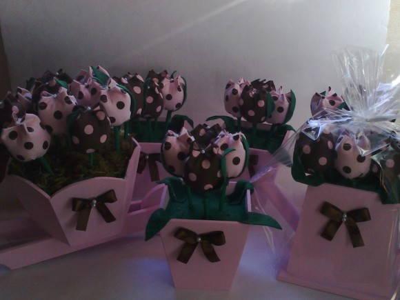 Kit Marrom e Rosa em MDF