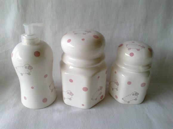 Kit Porcelana - Ovelhinha Rosa -promoção