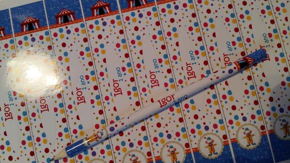 Lápis Personalizado Circo