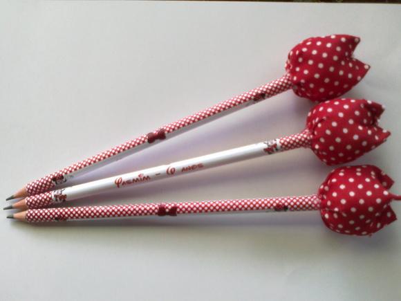 Lápis Personalizado com Tulipa