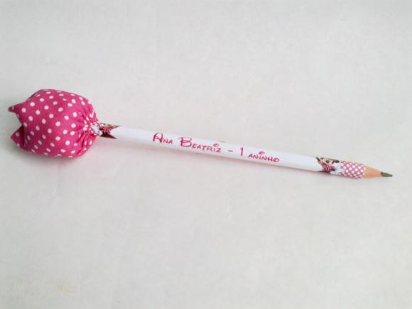 Lápis Personalizado com Tulipa