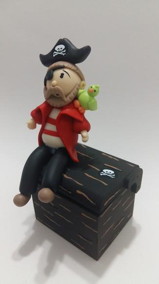Lembrancinha Mini Porta Jóia Baú Pirata