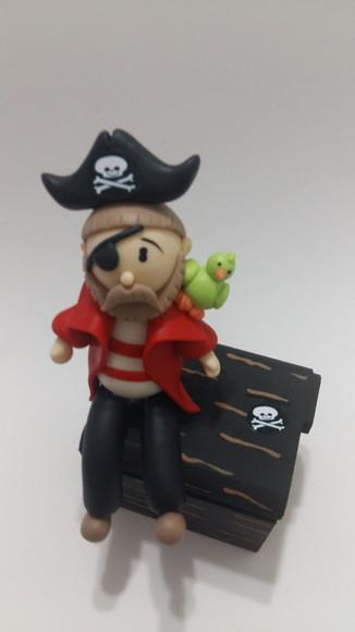 Lembrancinha Mini Porta Jóia Baú Pirata