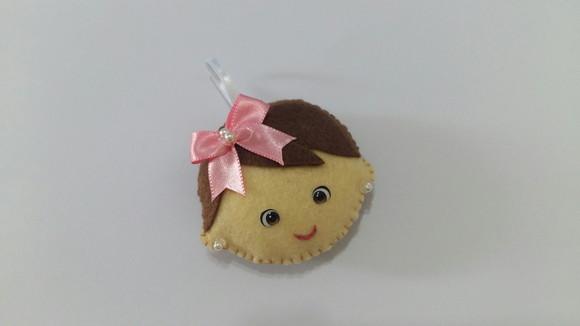 Lembrancinha Nascimento - Chaveiro Bebê Menina