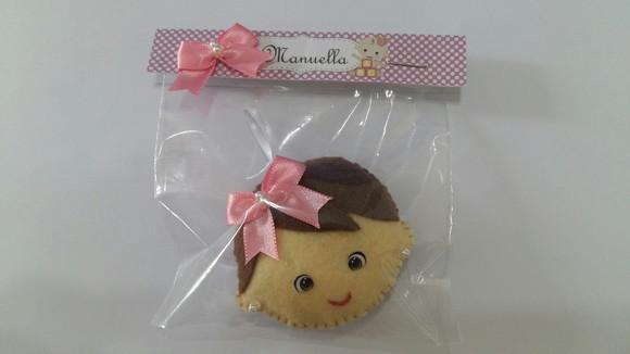 Lembrancinha Nascimento - Chaveiro Bebê Menina