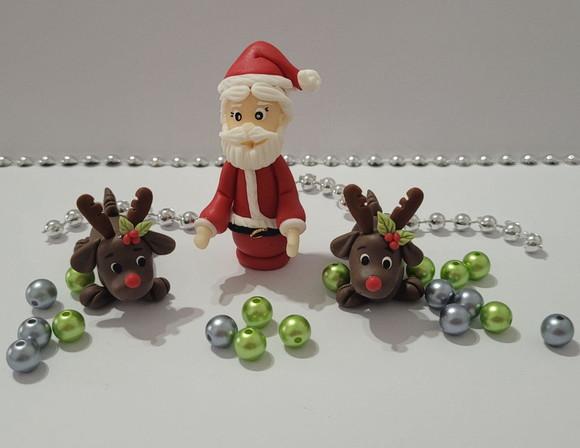 Mini Papai Noel e Renas