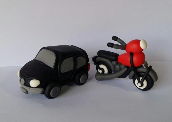 Moto ou Carro de Biscuit