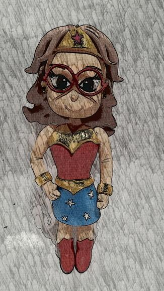MULHER MARAVILHA DE BISCUIT
