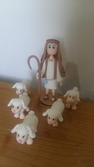 Pastor com Ovelhas