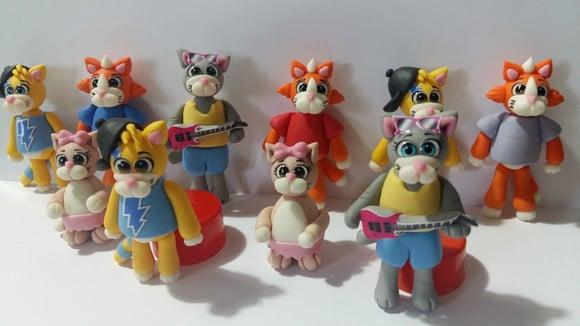 Personagens 44 Gatos em Biscuit - Valor Unitário