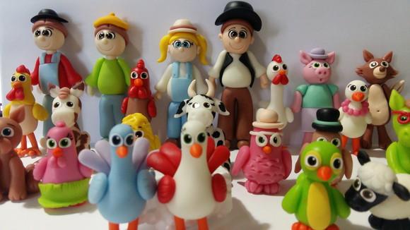Personagens Fazenda do Zenon em Biscuit