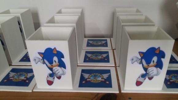 Porta Lápis do Sonic