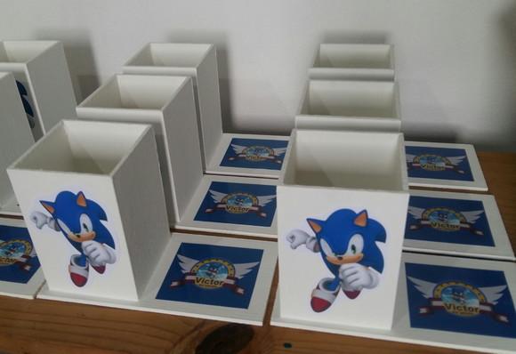 Porta Lápis do Sonic