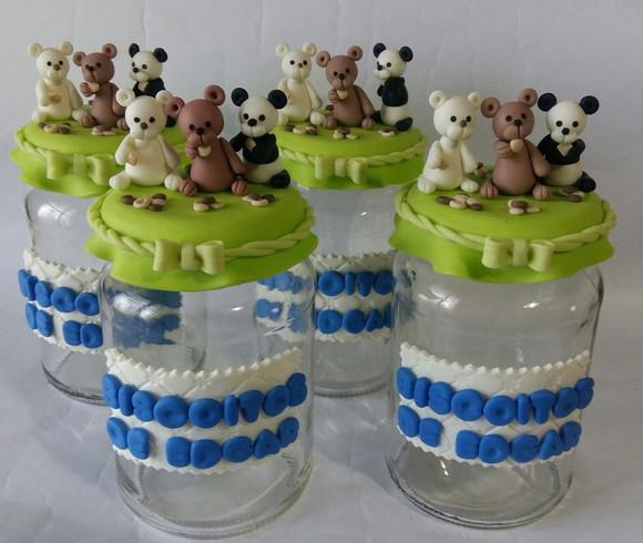 Pote Decorado com Biscuit