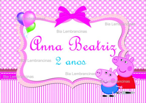 Rótulos Peppa Pig