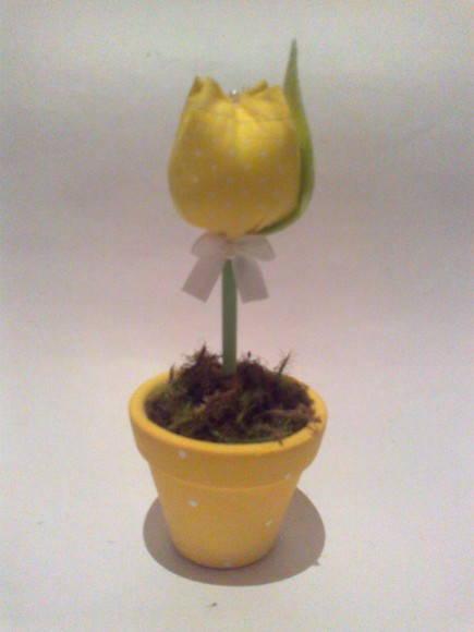 Vaso Cerâmica - Marrom e Rosa