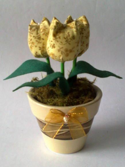 Vaso com Tulipas