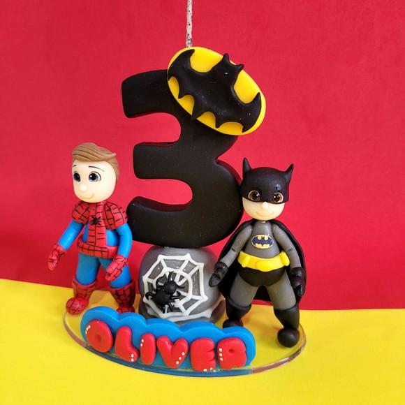Vela Homem Aranha e Batman