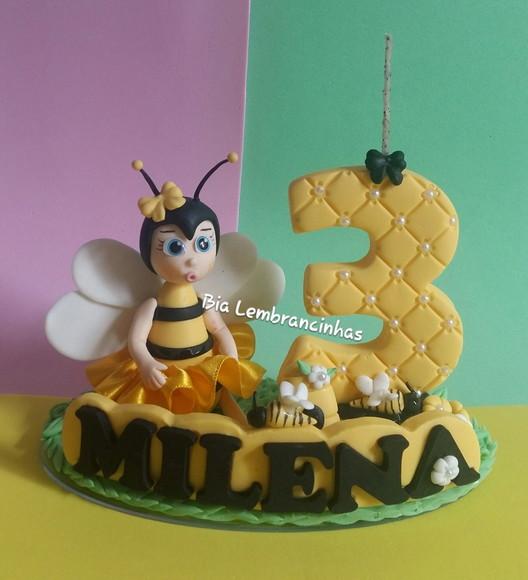 Vela Personalizada Abelhinha