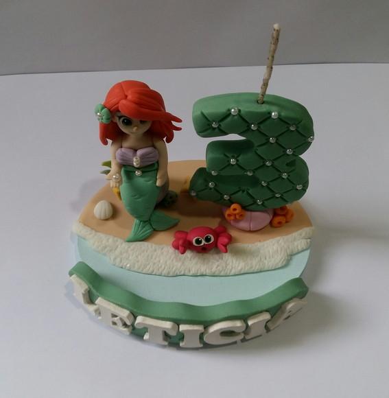 Vela Pequena Sereia com Nome