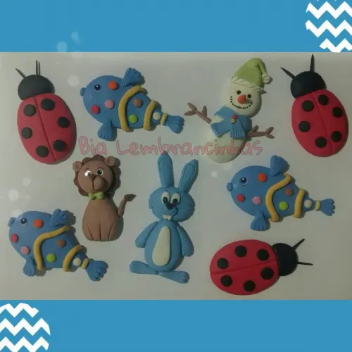 Apliques em Biscuit